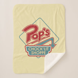 Couverture Sherpa Logo rouge de la boutique Pop's Chock'Lit