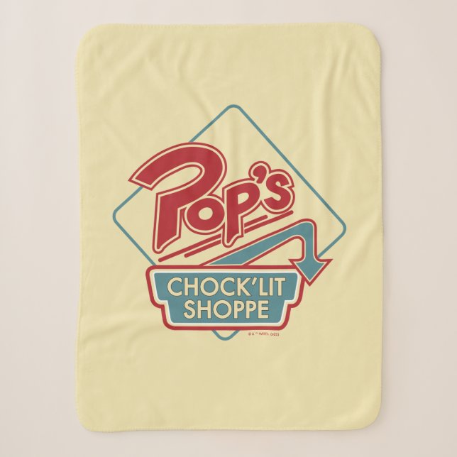 Couverture Sherpa Logo rouge de la boutique Pop's Chock'Lit (Devant)