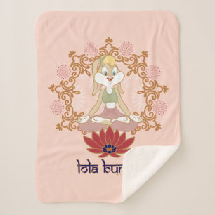 Couverture Sherpa Lola Bunny Yoga Lotus Pose