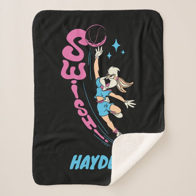 Couverture Sherpa Lola Buny "SUISSE !" Basketball Dunk (Devant)