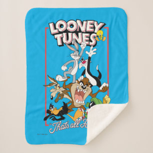 Couverture Sherpa LOONEY TUNES™ "C'EST TOUS LES FOLKS!™" Pile de gro