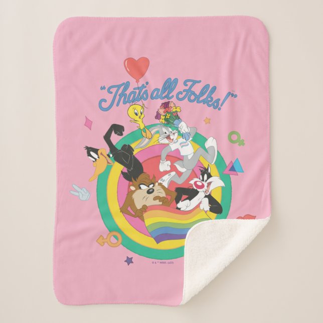 Couverture Sherpa LOONEY TUNES™ - C'est tout le monde ! Pride Bullse (Devant)