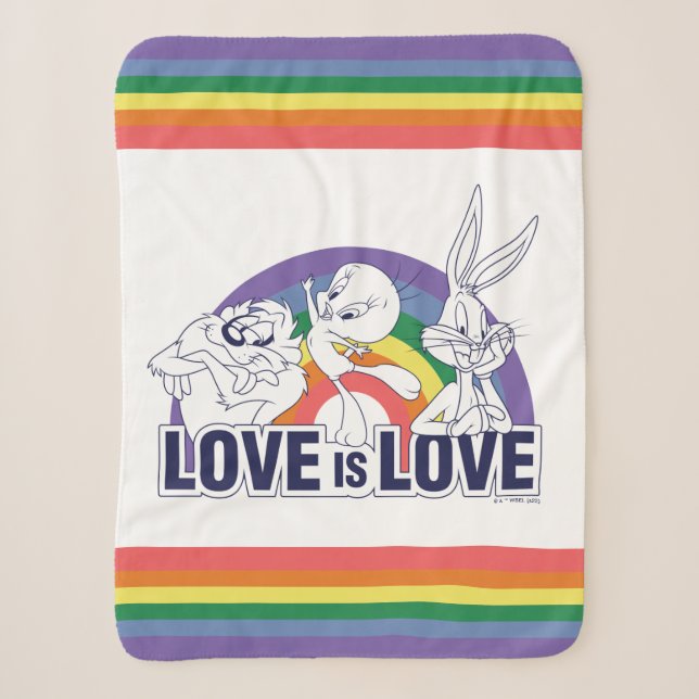Couverture Sherpa LOONEY TUNES™ - L'amour c'est l'amour (Devant)