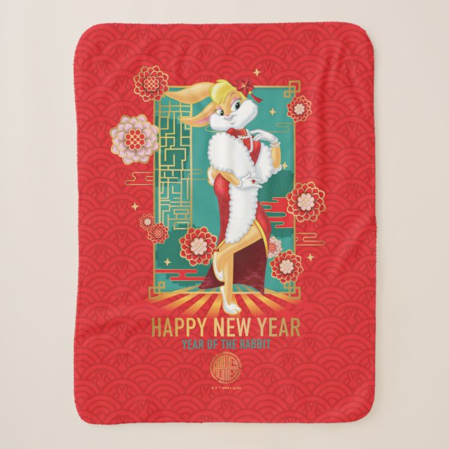 Couverture Sherpa LOONEY TUNES™ | Lola Year of Rabbit (Devant)