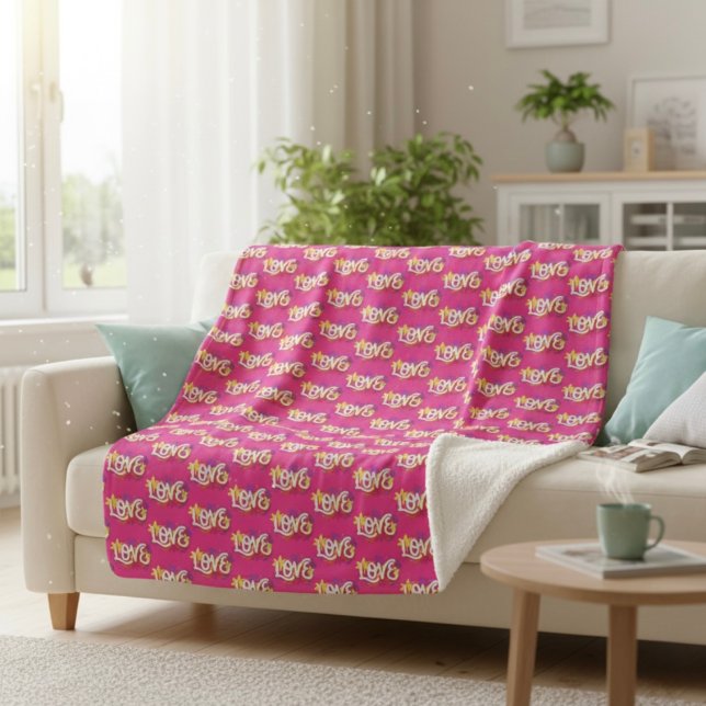 Couverture Sherpa LOVE Sherpa Blanket (Créateur téléchargé)