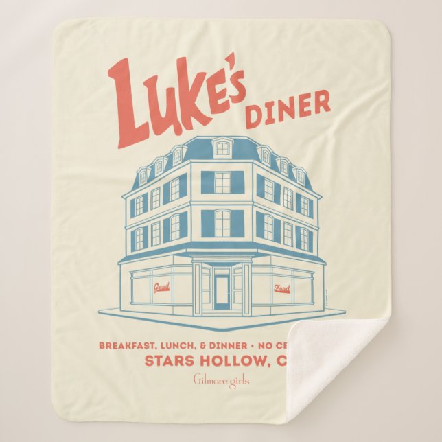 Couverture Sherpa Luke’s Diner Stars Hollow Design (Devant)