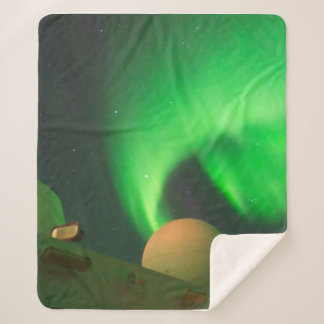 Couverture Sherpa Lumières Du Nord - Aurora Borealis En Mer