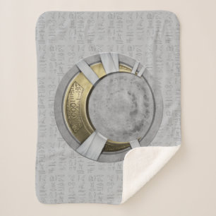 Couverture Sherpa Lune Knight Crescent Lune Icône de la poitrine