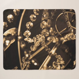 Couverture Sherpa Lustre Sepia Crystal