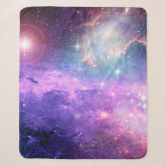 Couverture Sherpa Magique surréaliste coloré espace arrière - plan a