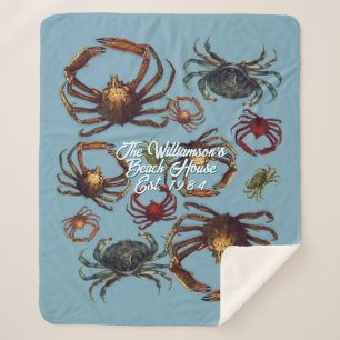 Couverture Sherpa Maison de plage des crabes Date de création person