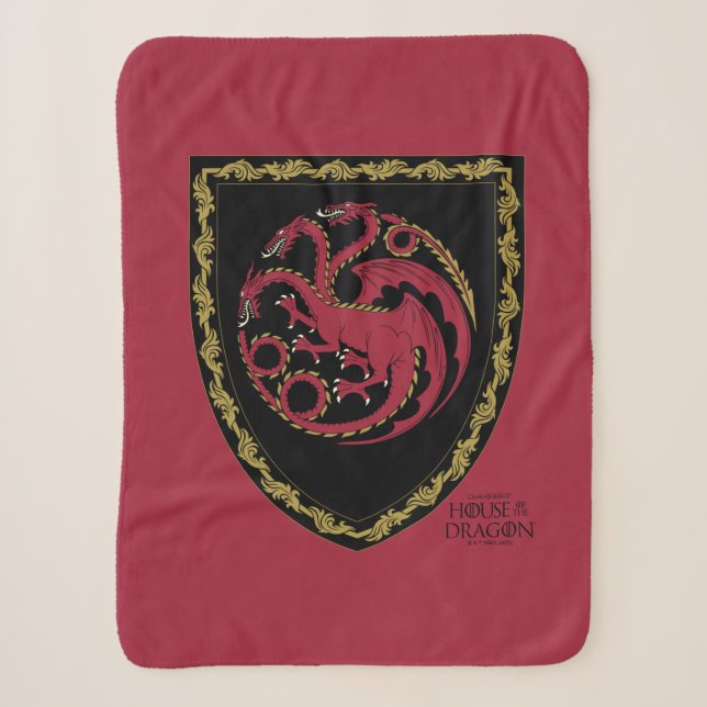 Couverture Sherpa MAISON DU DRAGON | Maison Targaryen Crest (Devant)