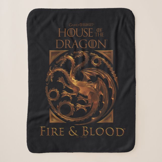 Couverture Sherpa MAISON DU DRAGON | Maison Targaryen Sigil (Devant)