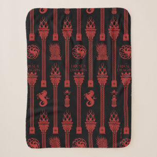 Couverture Sherpa Maison du Motif de la crête du Dragon