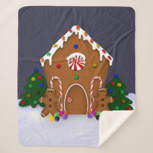 Couverture Sherpa Maison en pain d'épices