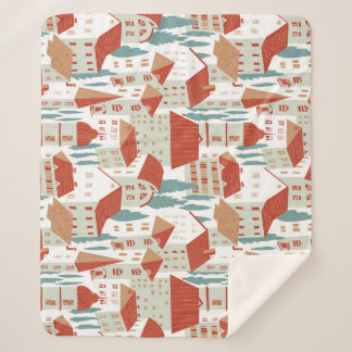 Couverture Sherpa Maisons De Ville : Illustration Sans Faille