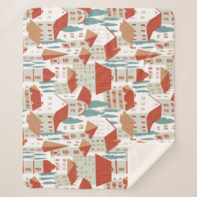 Couverture Sherpa Maisons De Ville : Illustration Sans Faille (Devant)