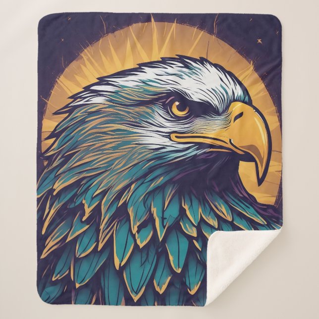 Couverture Sherpa Majestic Bald Eagle (Devant)