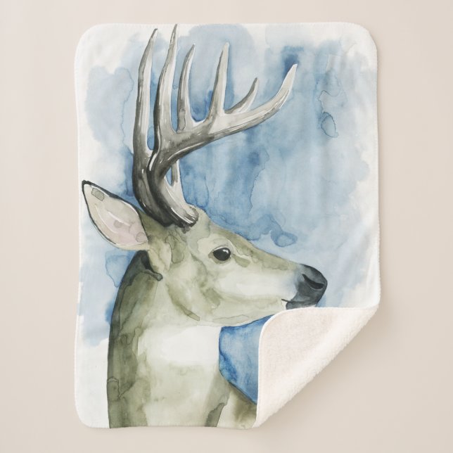 Couverture Sherpa Mâle errant - aquarelle (Devant)