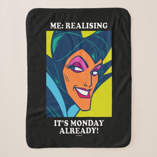 Couverture Sherpa Maléfique| Realizing It's Monday Déjà (Devant)