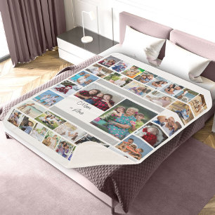 Couverture Sherpa Maman égale Love 34 Photo Collage Sherpa Blanket