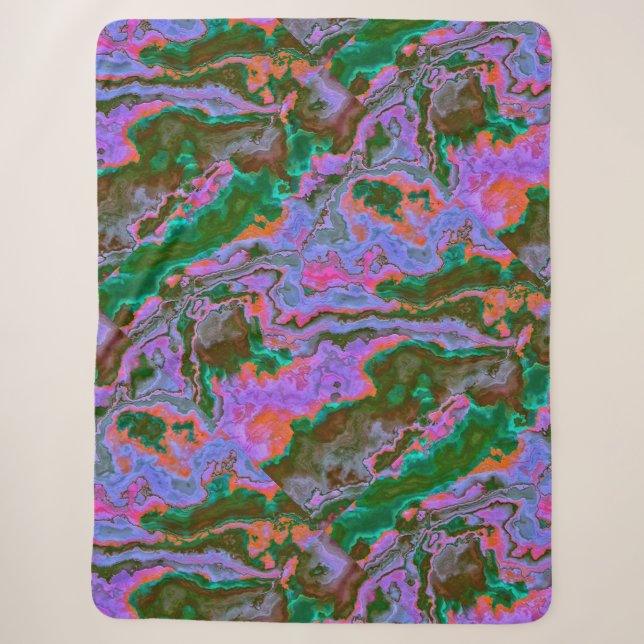 Couverture Sherpa Marbre aigre (Devant)