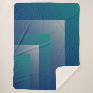 Couverture Sherpa Marine gris turquoise