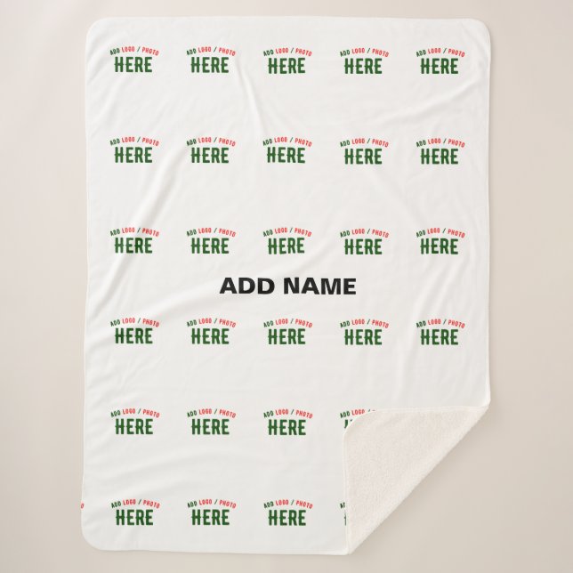 COUVERTURE SHERPA MARQUE BLANCHE MODERNE ET PERSONNALISABLE VÉRIFIÉE (Devant)