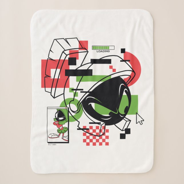 Couverture Sherpa MARVIN THE MARTIAN™ Glitch (Devant)