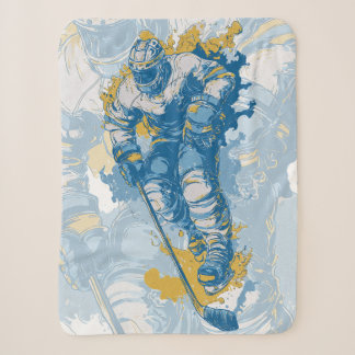 Couverture Sherpa Mascotte de hockey sur glace audacieuse Sports d'h