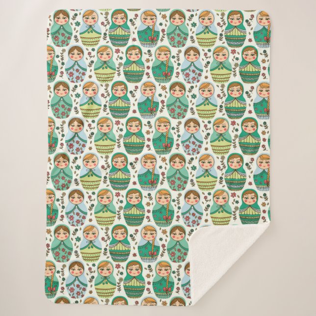 Couverture Sherpa Matreshka Sherpa Blanket (Devant)