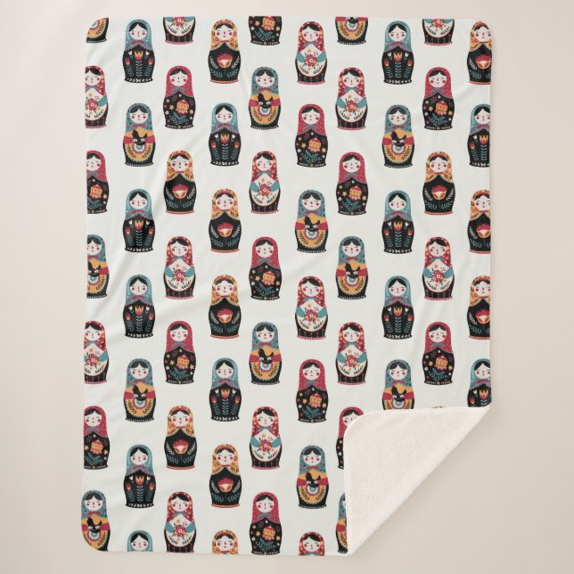 Couverture Sherpa Matreshka Sherpa Blanket (Devant)