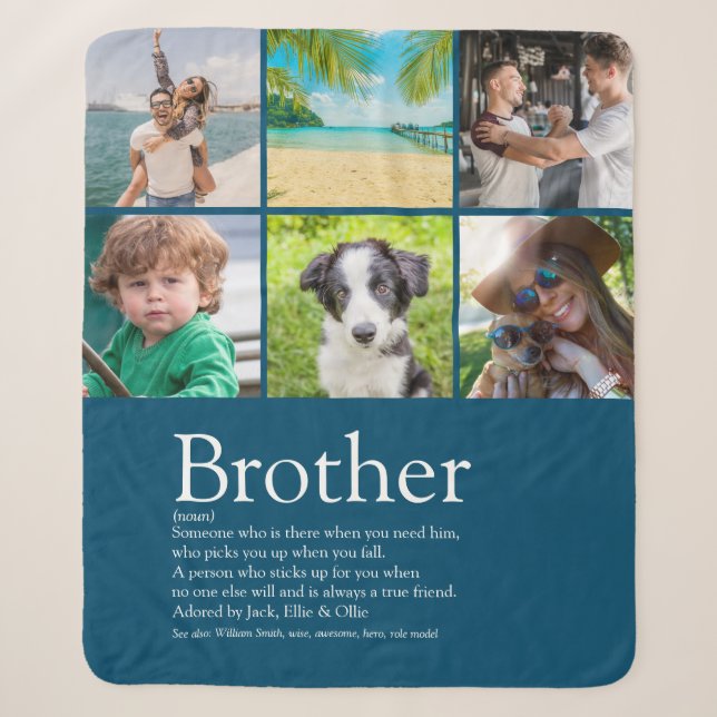 Couverture Sherpa Meilleur Collage photo de Brother 6 (Devant)