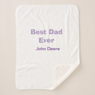 Couverture Sherpa Meilleur papa de tous joyeuse fête des pères nom v