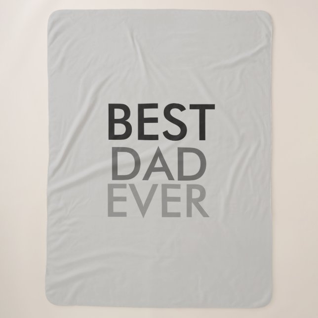 Couverture Sherpa Meilleur papa jamais (Devant)
