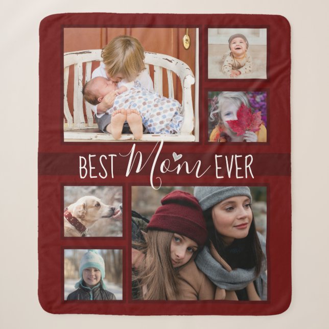 Couverture Sherpa Meilleur Vin de la meilleure maman jamais vu (Devant)