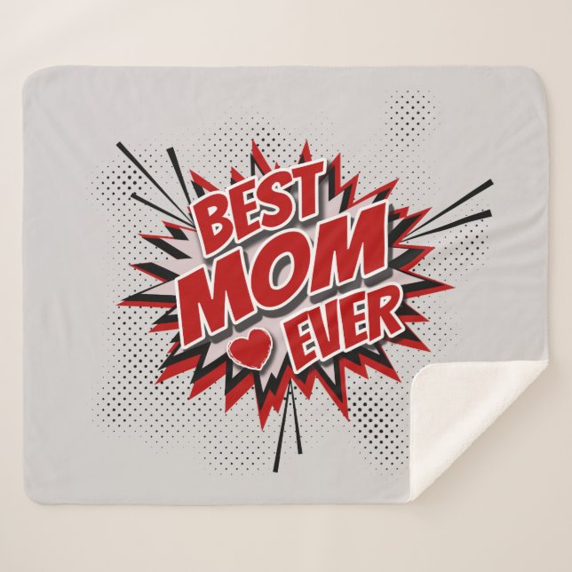 Couverture Sherpa Meilleure maman jamais (Devant (Horizontal))