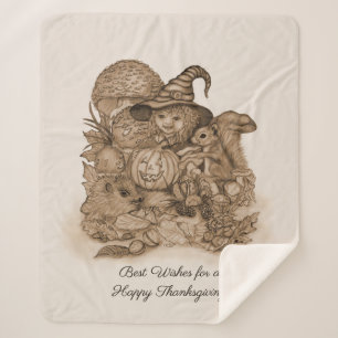 Couverture Sherpa Meilleurs voeux pour un Bon thanksgiving