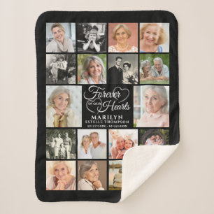 Couverture Sherpa Mémorial 18 Photo Collage Forever dans nos coeurs