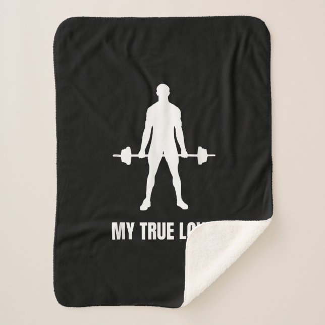 Couverture Sherpa Mens Weightlifter Barbell Training Outfit (Devant)