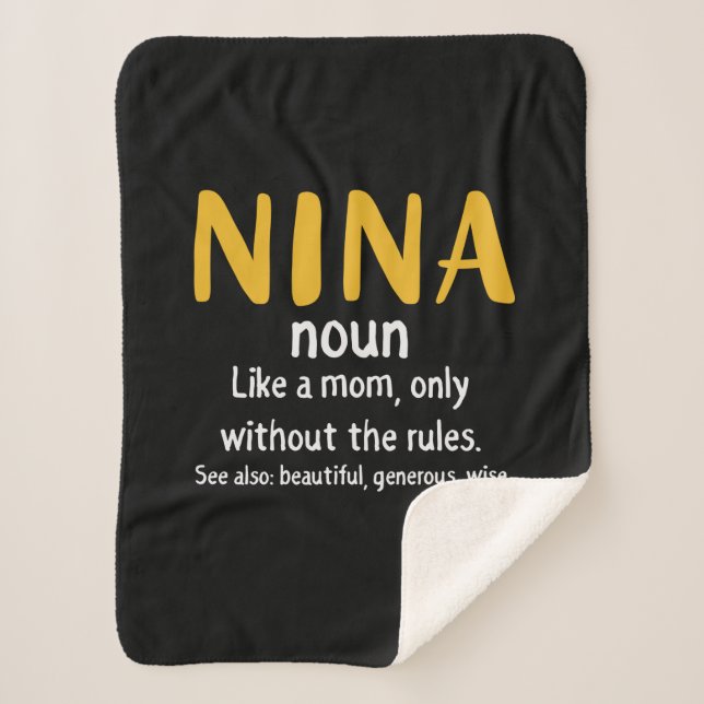 Couverture Sherpa Mère Art Nina Définition (Devant)