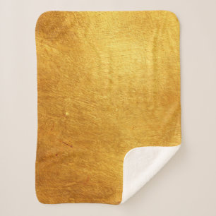 Couverture Sherpa Métal brossé d'or