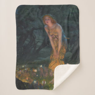 Couverture Sherpa Mi-été Eve Edward Robert Hughes fées imaginaire