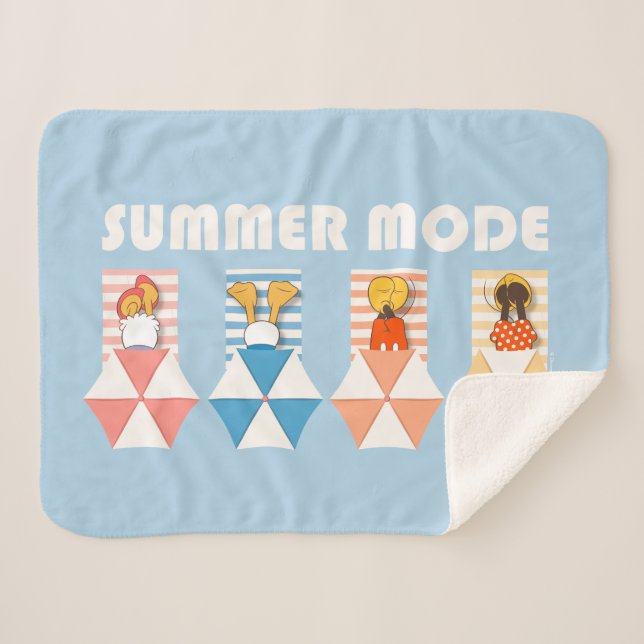 Couverture Sherpa Mickey & Friends | Beach Summer Mode (Devant (Horizontal))