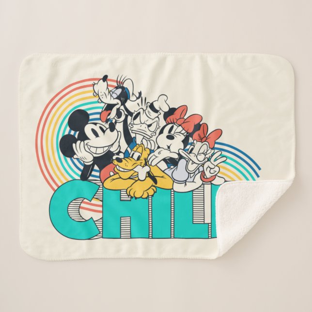 Couverture Sherpa Mickey & Friends | Refroidissement (Devant (Horizontal))