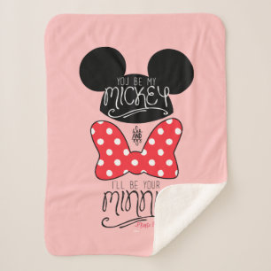 Couverture Sherpa Mickey & Minnie Amour