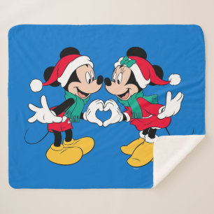 Couverture Sherpa Mickey & Minnie   Christmas Love