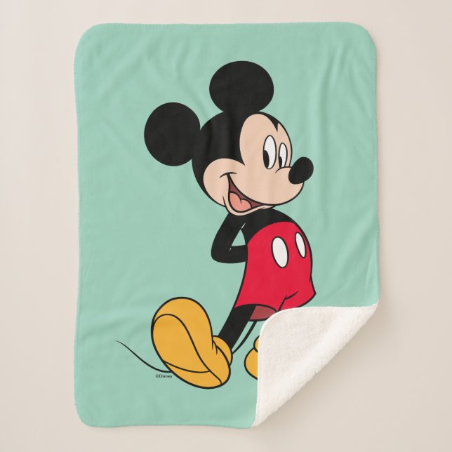 Couverture Sherpa Mickey Mouse Hands Behind Back (Devant)