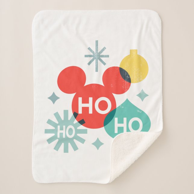 Couverture Sherpa Mickey Mouse | Ho Ho Ho (Devant)