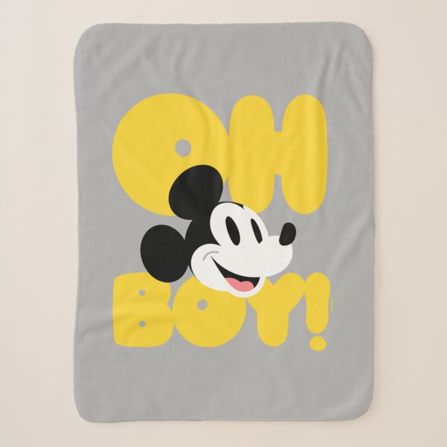 Couverture Sherpa Mickey Mouse | Oh mon garçon ! (Devant)
